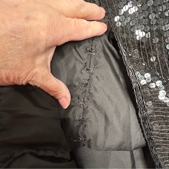 Stenay Black Vintage Heavily Beaded/Sequined Evening/Event Jacket Sz S - Picture 5 of 11